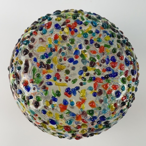 Mexican Glass Votive Confetti Glass Candle Holder - Picture 8 of 15